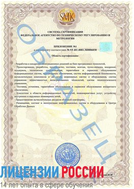 Образец сертификата соответствия (приложение) Шахунья Сертификат ISO 27001