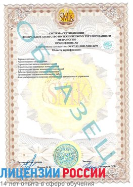 Образец сертификата соответствия (приложение) Шахунья Сертификат ISO 14001